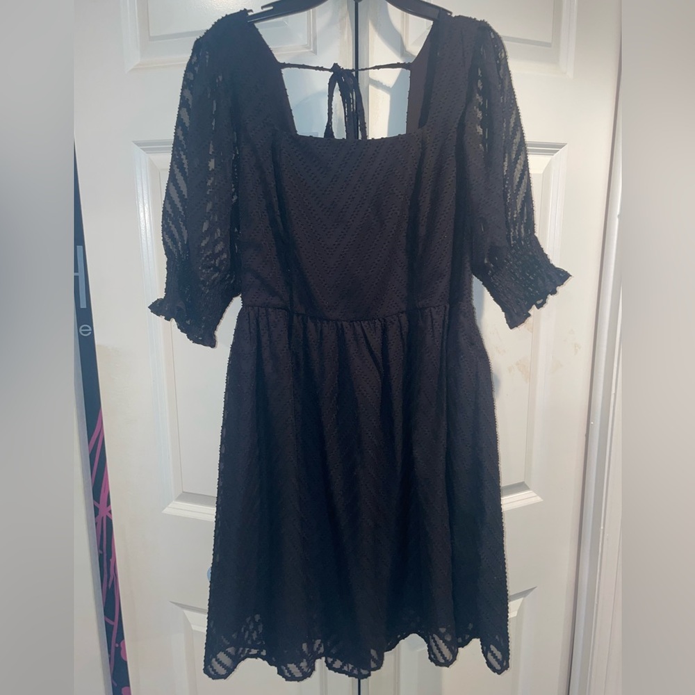 Elegant Black Lace Dress